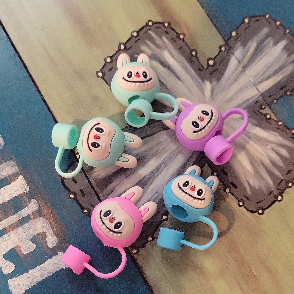 3D Monster Straw Toppers -Price Is For One